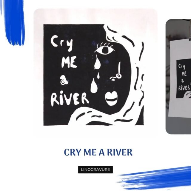 Cry me a river 💧💔
[Linogravure - Papier recyclé 250g & Papier Kraft 90g - Format A4] 

Un jour, je tombe sur une fresque.
Une phrase : “Cry me a river”.

Pour la première fois depuis Justin Timberlake… je comprends.

Déclic.

2 jours. 1 nuit.

La même musique en boucle.
Et une image qui prend forme. 

Série limitée dispo 👉 lien en bio
Et vous, quelle phrase ou chanson n’a pris sens que plus tard ? 

#linogravure #gravure #illustration #artisanal #creationartistique