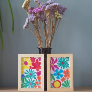 Illustration botanique de fleurs de saison